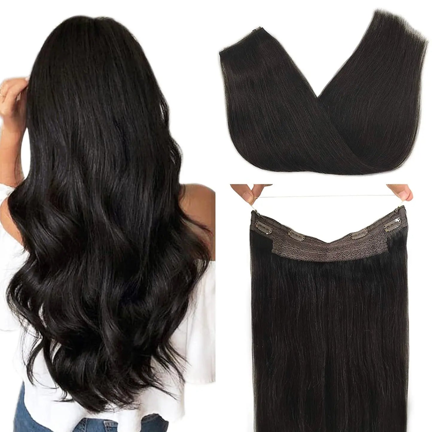 Flip in/Halo Hair 20"/55cm Hair by DEDE