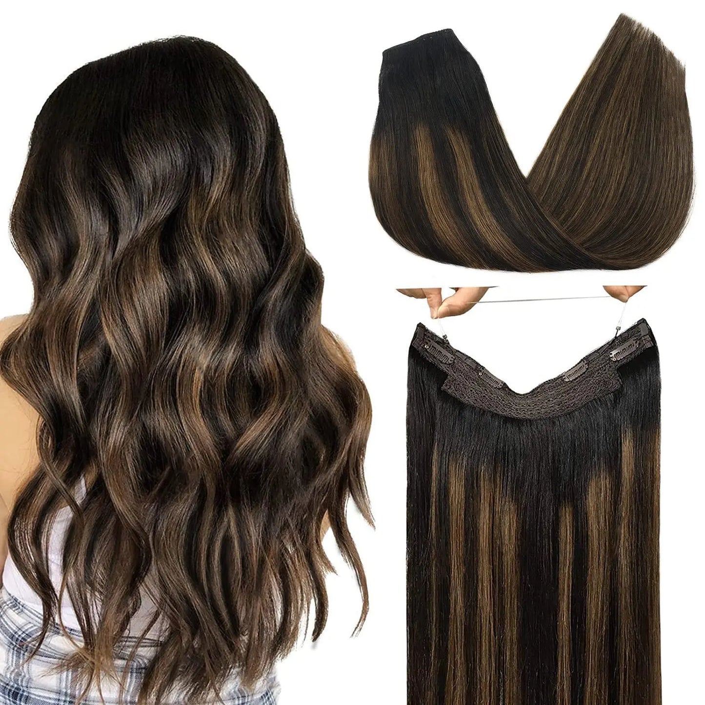 Flip in/Halo Hair 20"/55cm Hair by DEDE