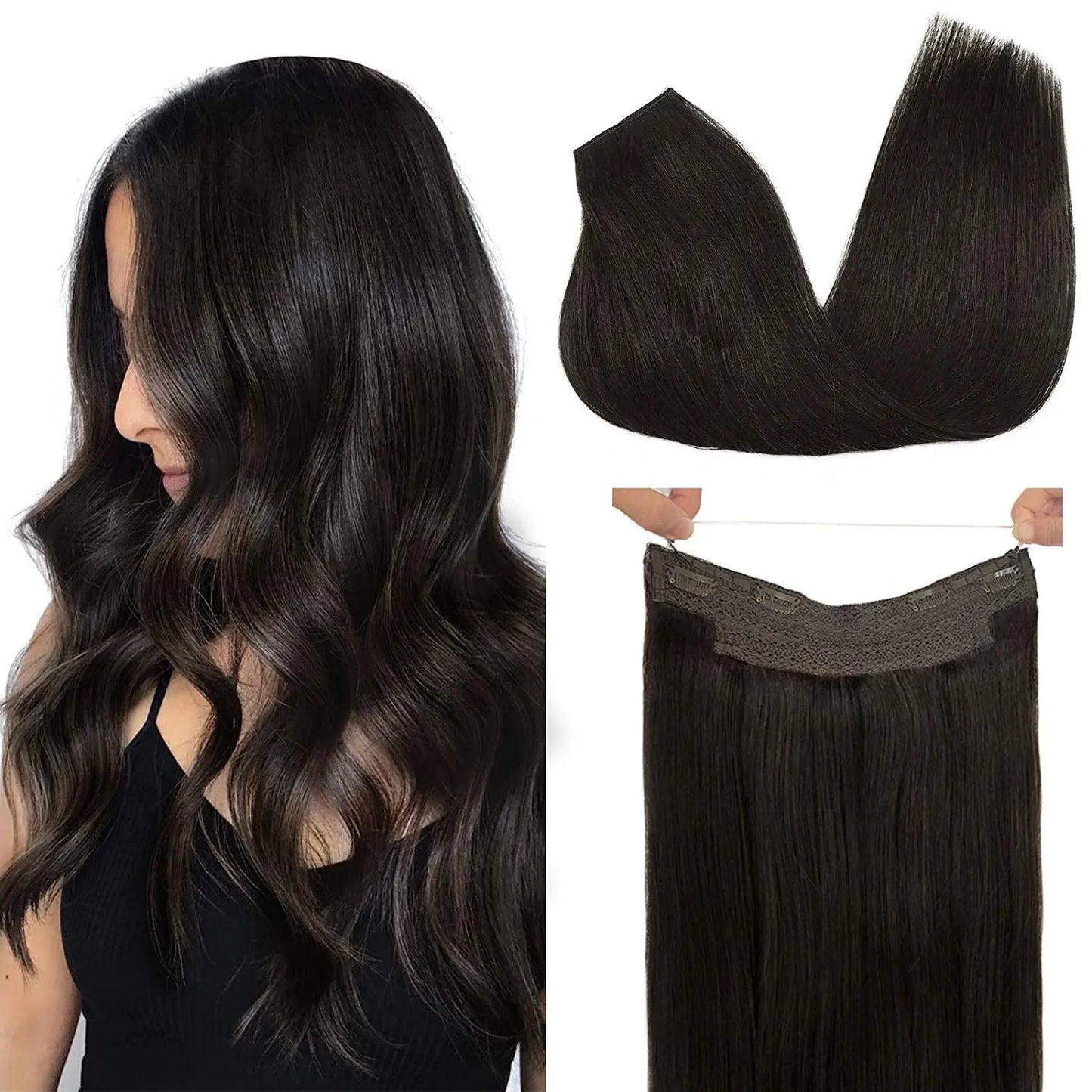 Flip in/Halo Hair 20"/55cm Hair by DEDE