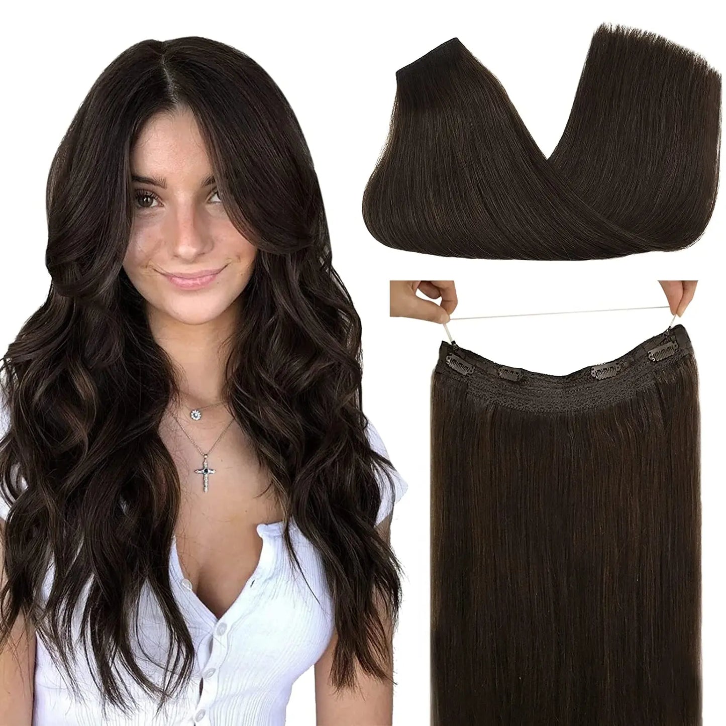 Flip in/Halo Hair 20"/55cm Hair by DEDE