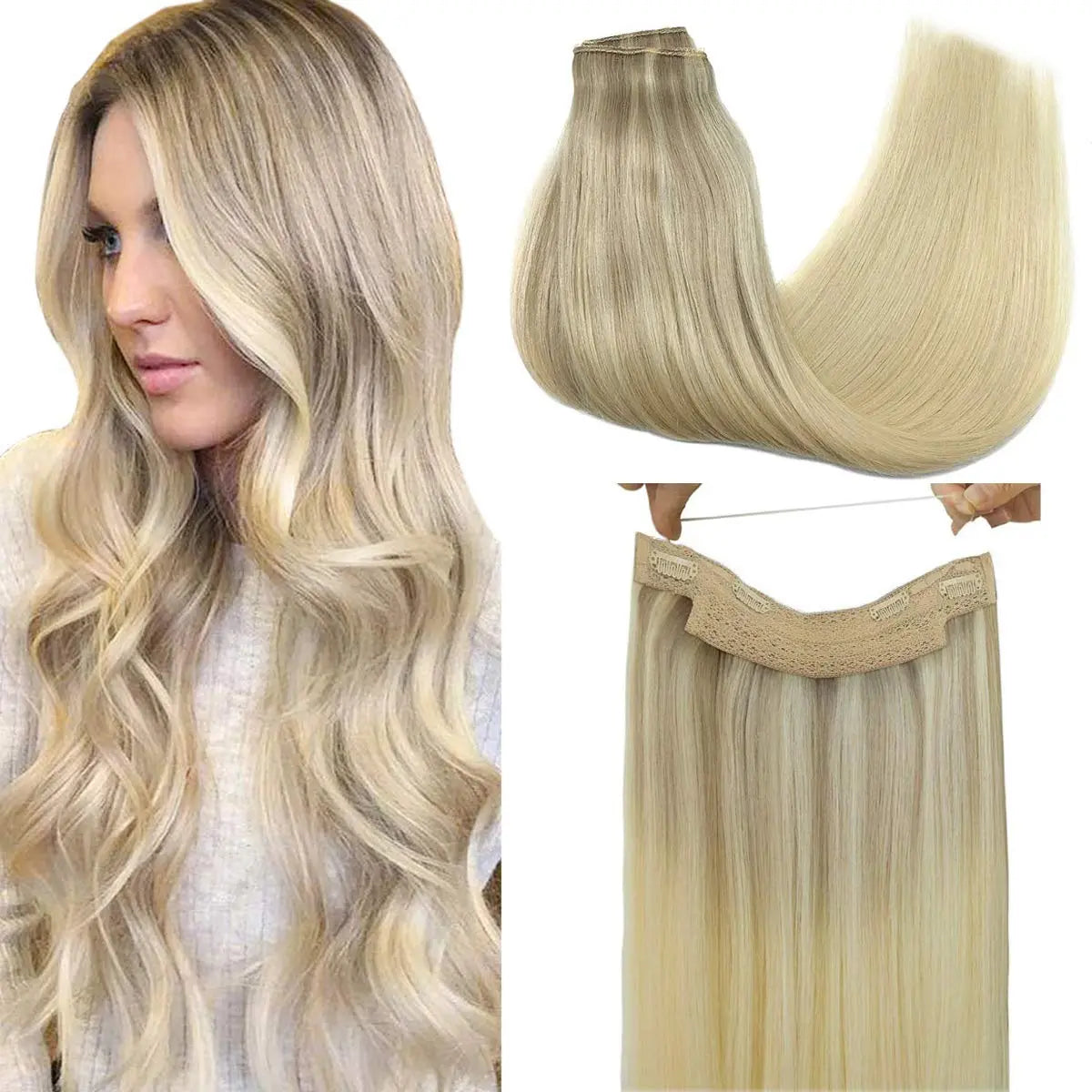 Flip in/Halo Hair 20"/55cm Hair by DEDE